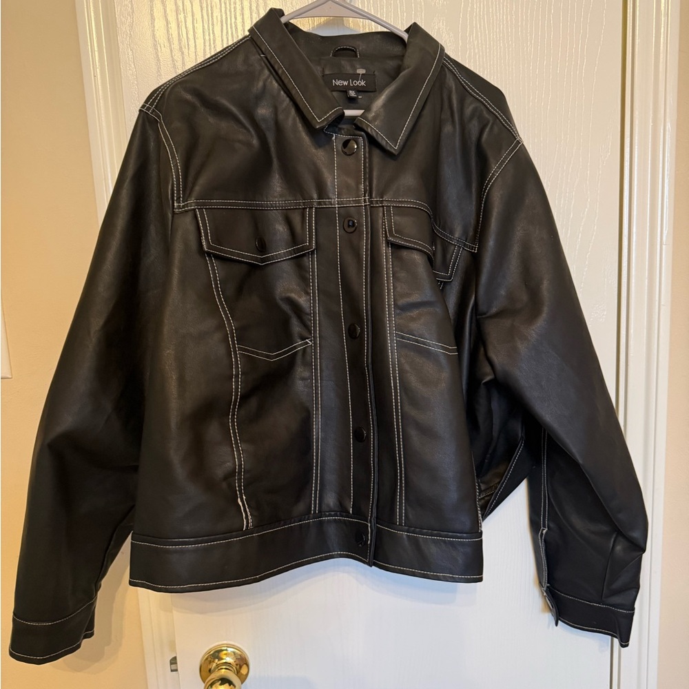 New Look Black Faux Leather Jacket